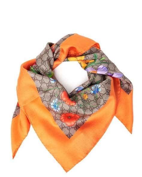 gucci scarf orange|gucci neckerchief.